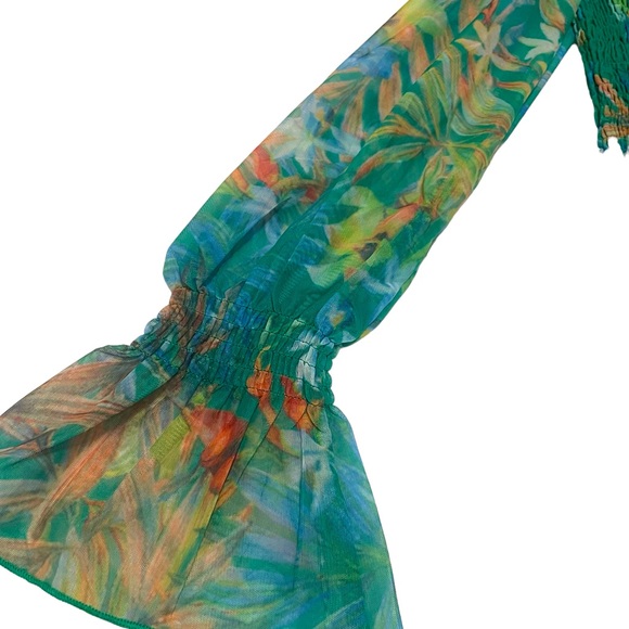 NWT In The Tropics Smocked Dress - Picture 6 of 12